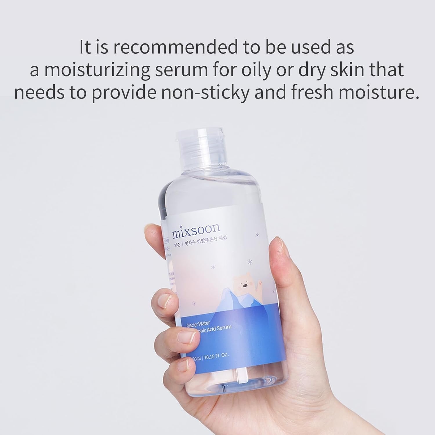 Glacier Water Hyaluronic Acid Serum - Non-Greasy Hydration Booster, Firming Facial Serum for Radiant, Dewy Skin - Korean Serum for Glass Skin (10.14 Fl.Oz / 300Ml)