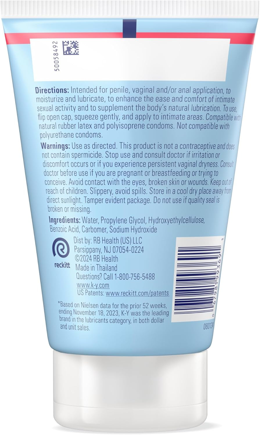 Jelly Water Based Lube for Sex, Anal Lube, Non-Greasy Water Based Personal Lubricant, Ph Friendly Sex Lube Can Be Used with Sex Toys for Women & Male Sex Toys, Condom Friendly Personal