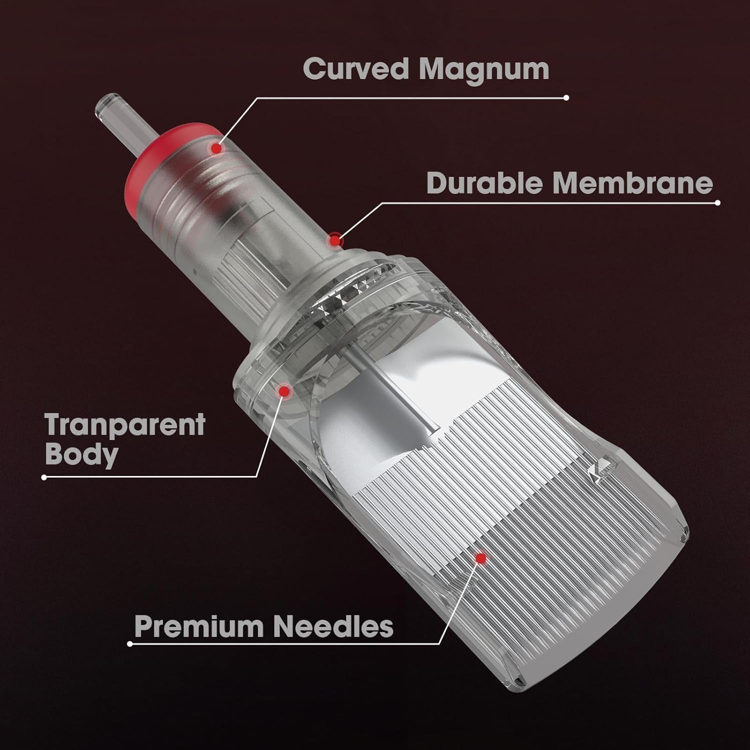 EZ EPIC Tattoo Cartridge Needles - 8Pcs #12 (29RM) Standard Curved Magnum for Tattooing Rotary Tattoo Pen Machine Supply round Magnum - Revolution