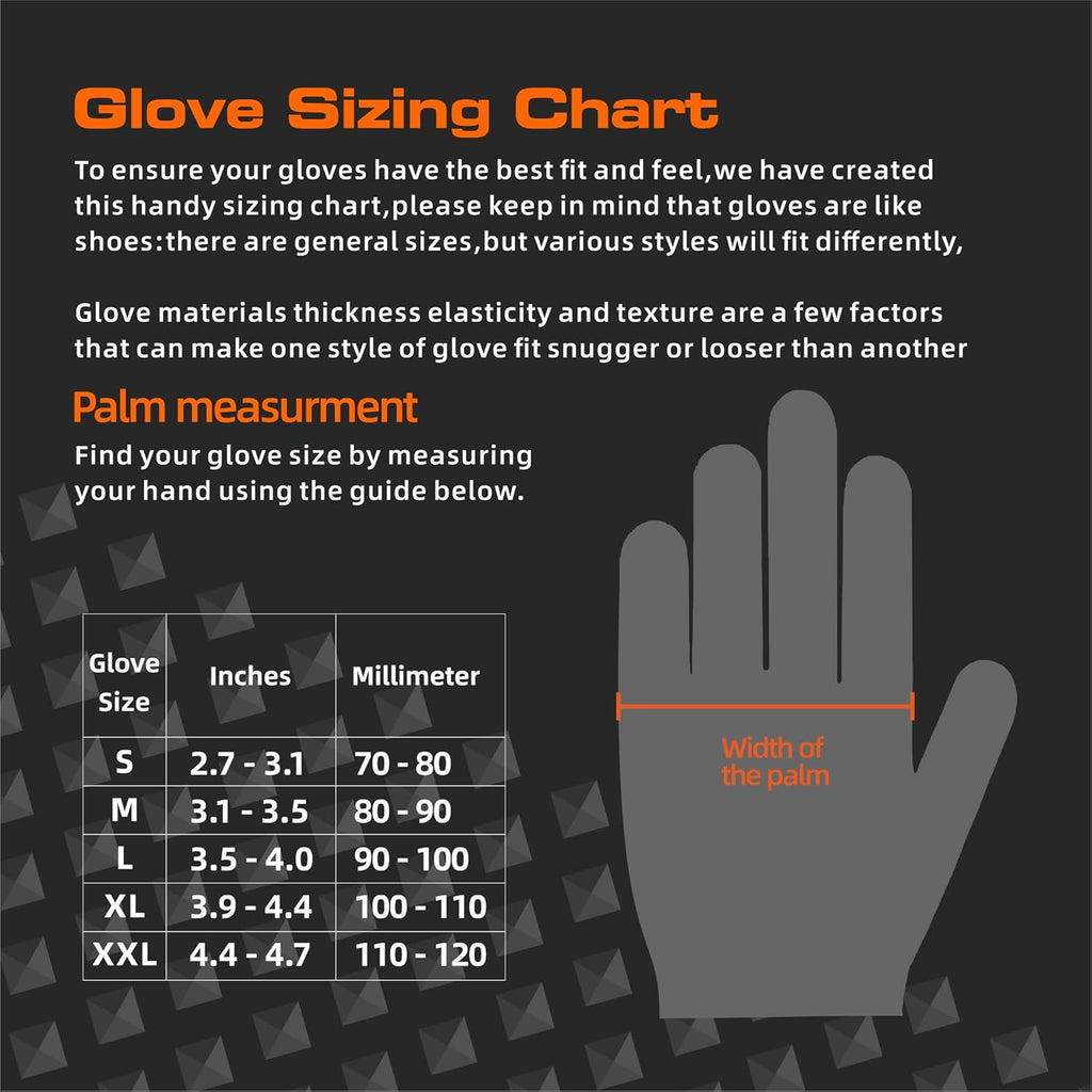 10 Mil Nitrile Gloves Large - Disposable Heavy Duty Rubber Gloves, Raised Diamond Texture Mechanic Gloves, Latex Free Industrial Work Gloves for Garage & Tools, 50 Count