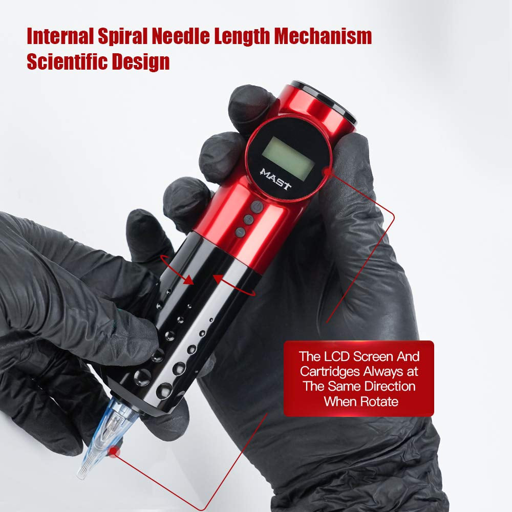 MAST Archer Wireless Tattoo Machine Rotary Pen Style Supply Coreless Motor 2,000Mah Battery Power 010-3