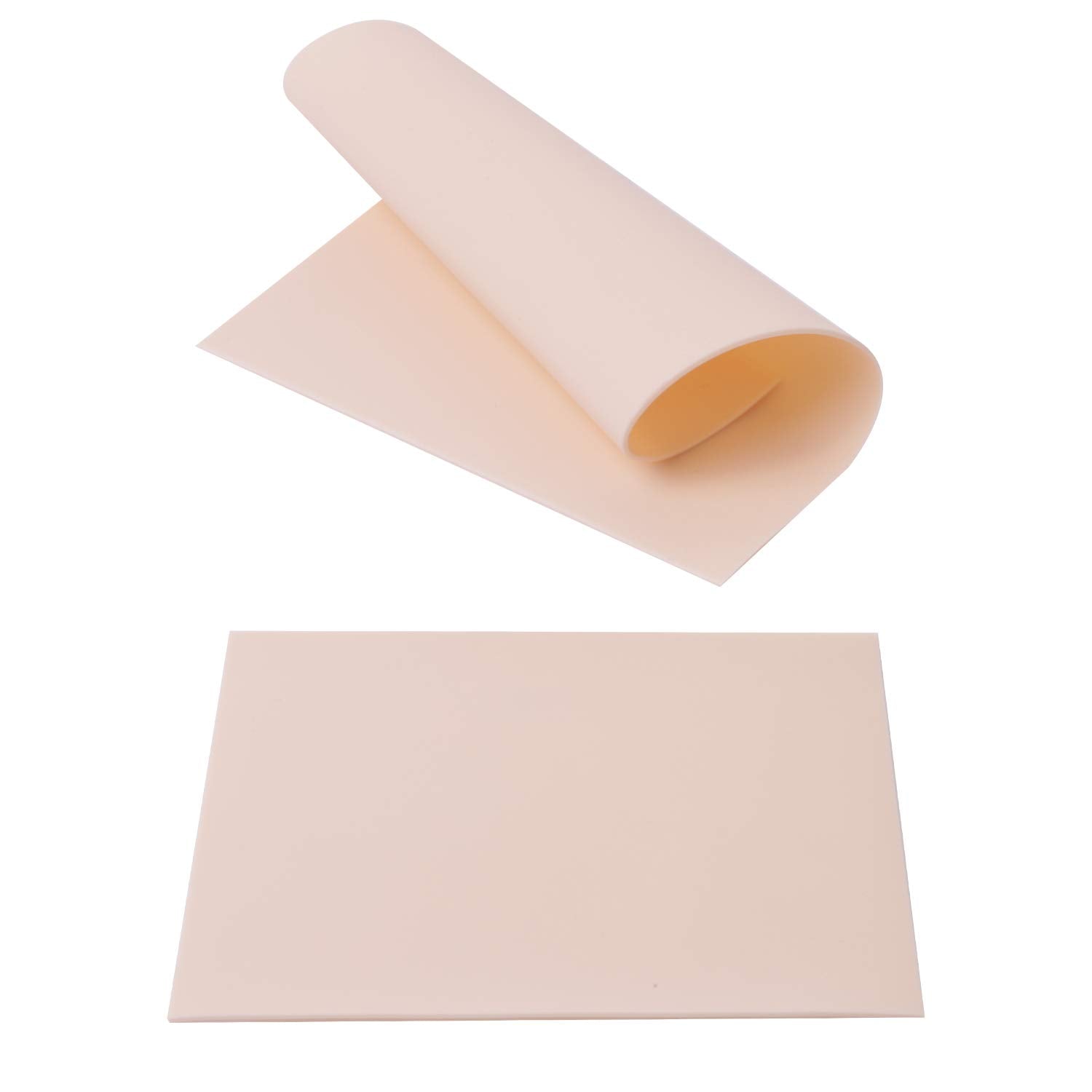 Blank Tattoo Skin,  10Pcs 8X6In Double Sided Fake Eyebrow Tattoo Practice Skins for Beginners and Experienced Artists (Rubber Type)