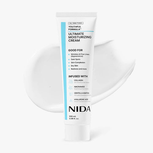 Youthful Formula™ Ultimate Moisturizing Cream | Centella Asiatica, Niacinamide, Hyaluronic Acid, Collagen | Wrinkles, Fine Lines, Dark Spots, Dry Skin, Redness | 3.38 Fl. Oz., 100Ml