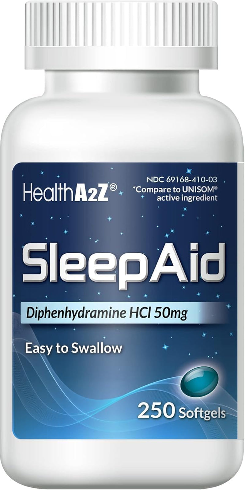 Sleep Aid, Diphenhydramine Softgels, 50Mg, Supports Deeper, Restful Sleeping (250 Counts)