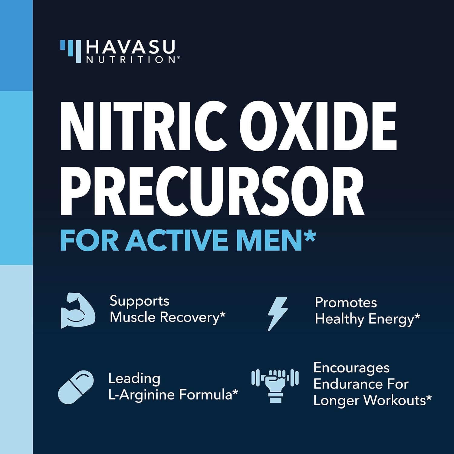 L-Arginine Capsules with L-Citrulline - Nitric Oxide Supplement - L Arginine and L Citrulline Blend - 60 Count - Vegan, Non-Gmo Capsules for Performance, Endurance and Muscle Support - 1 Month Supply