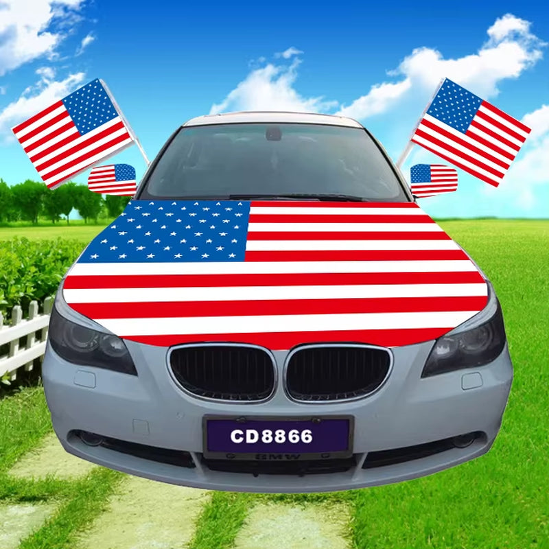 American Flag Custom for Flag 3*5Ft Eco-Friendly Durable Polyester Shawl Flag for Football Match & Outdoor Sports Events