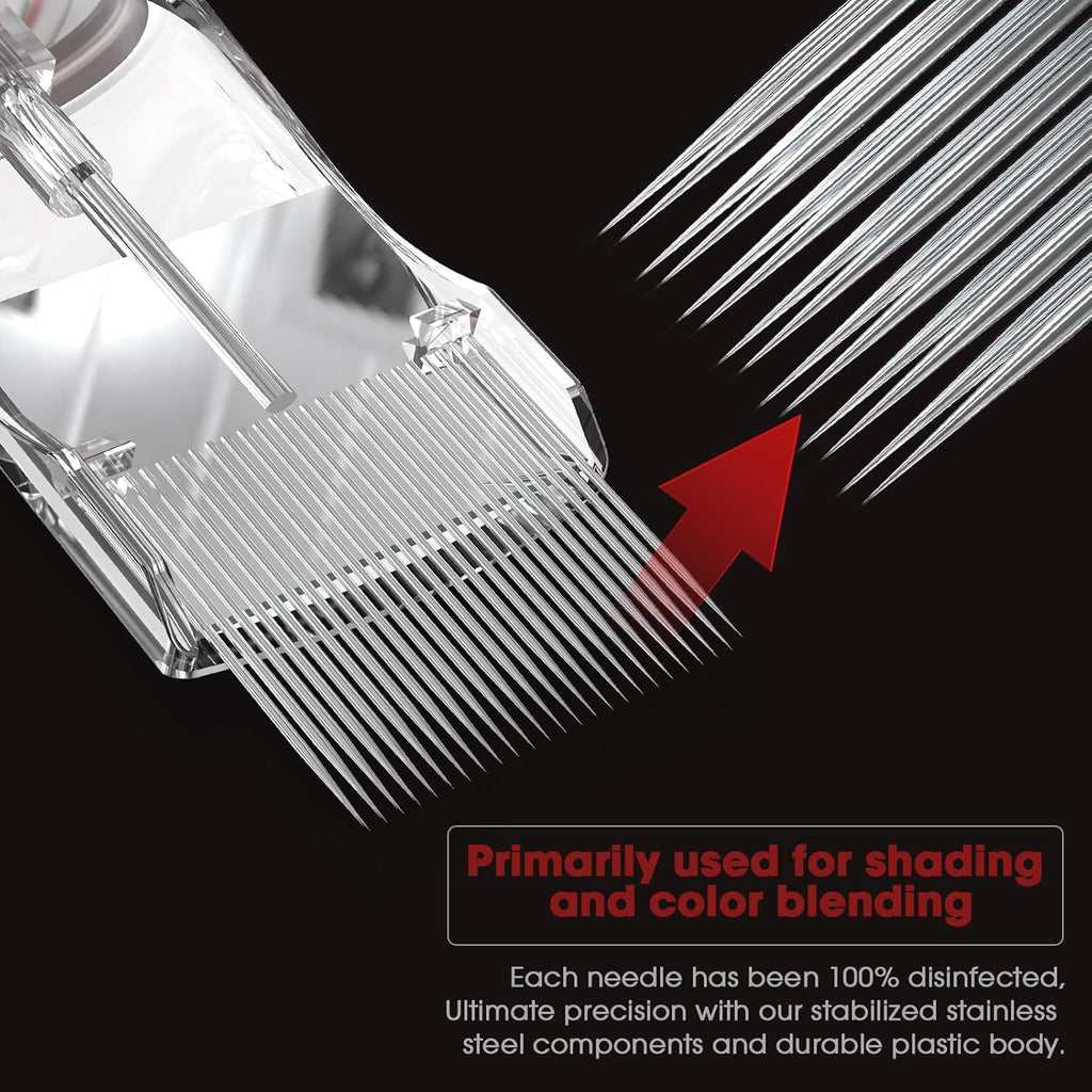 EZ EPIC Tattoo Cartridge Needles - 8Pcs #12 (29RM) Standard Curved Magnum for Tattooing Rotary Tattoo Pen Machine Supply round Magnum - Revolution