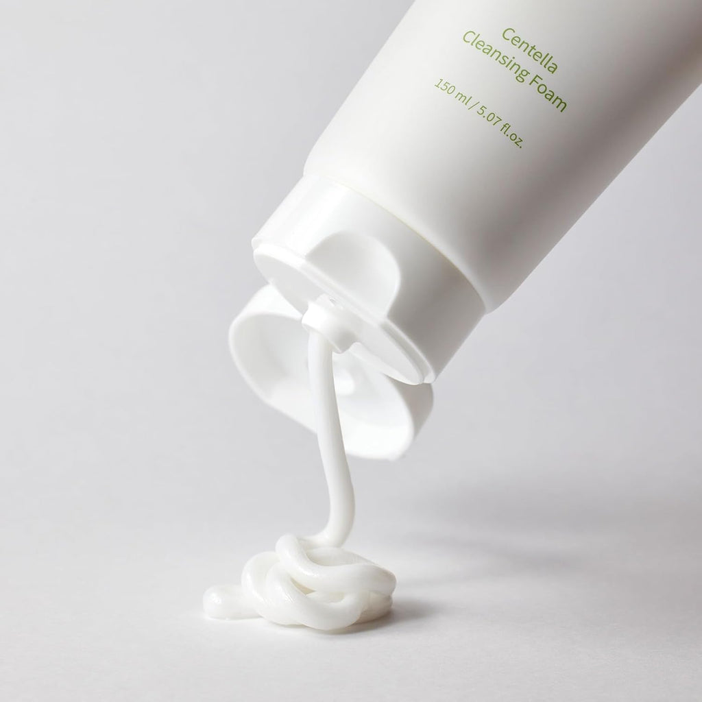 Centella Cleansing Foam 5.07 Fl Oz/ 150Ml,Low Ph Cleansing Foam for Soothing and Moisturization