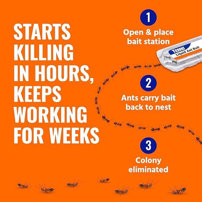 🟢  Ant Killer Bait Stations T300B - Liquid Bait to Eliminate Ants - Bait System - 12 Count Stations for Effective Indoor Ant Control