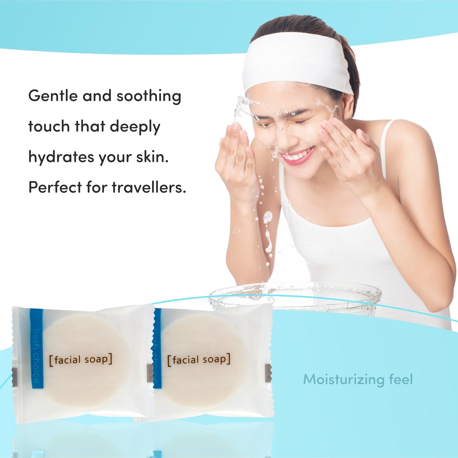 |0.85 Oz|50Pack| Bulk Hotel Soap|Individually Wrapped Travel Bars|Mini Trial Size Toiletries| Motel Guest Bathroom Vacation Rentals Hospitality