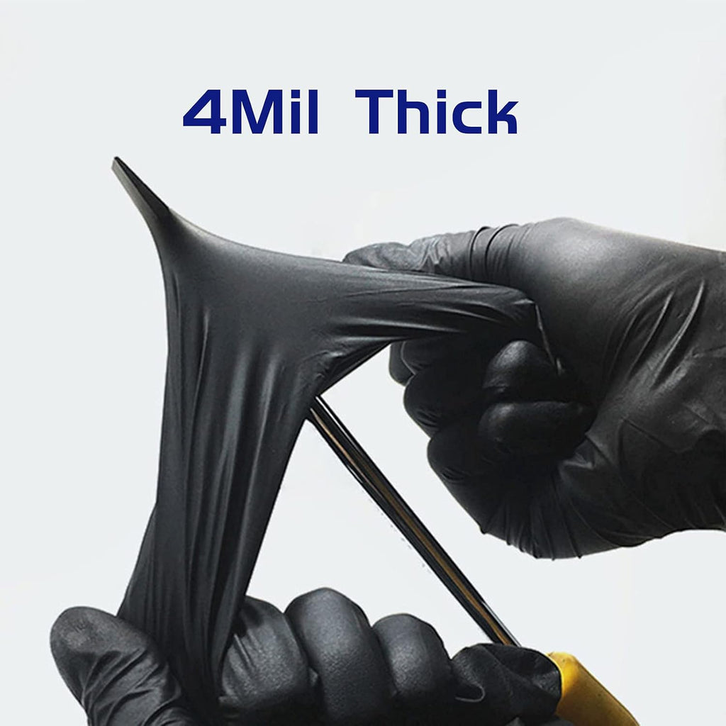 Nitrile Disposable Gloves Powder & Latex Free 4Mil Touch Screen Disposable Non-Sterile Nitrile Exam Gloves