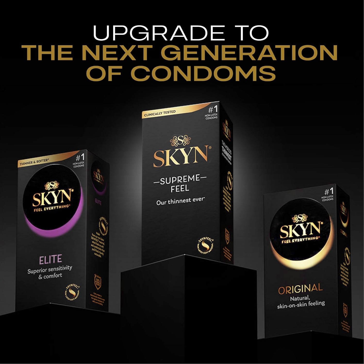 Elite, 10 Count, Ultra-Thin, Lubricated Latex-Free Condoms​ (Pack of 2)