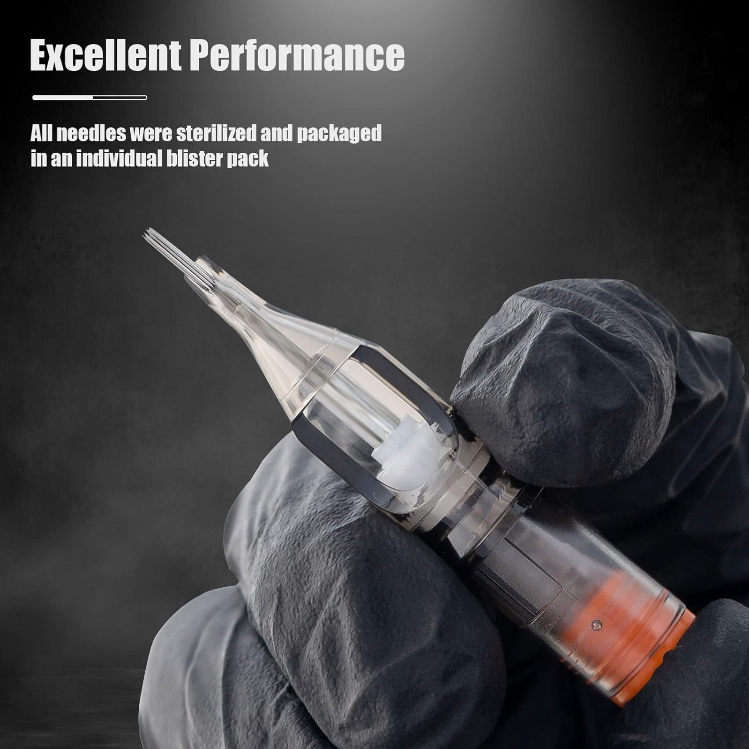 EZ Tattoo Cartridge Needles - 20Pcs #12 (14RS) Standard round Shader Disposable Tattoo Needles Cartridges for Rotary Tattoo Machine Pen Gun - Revolution