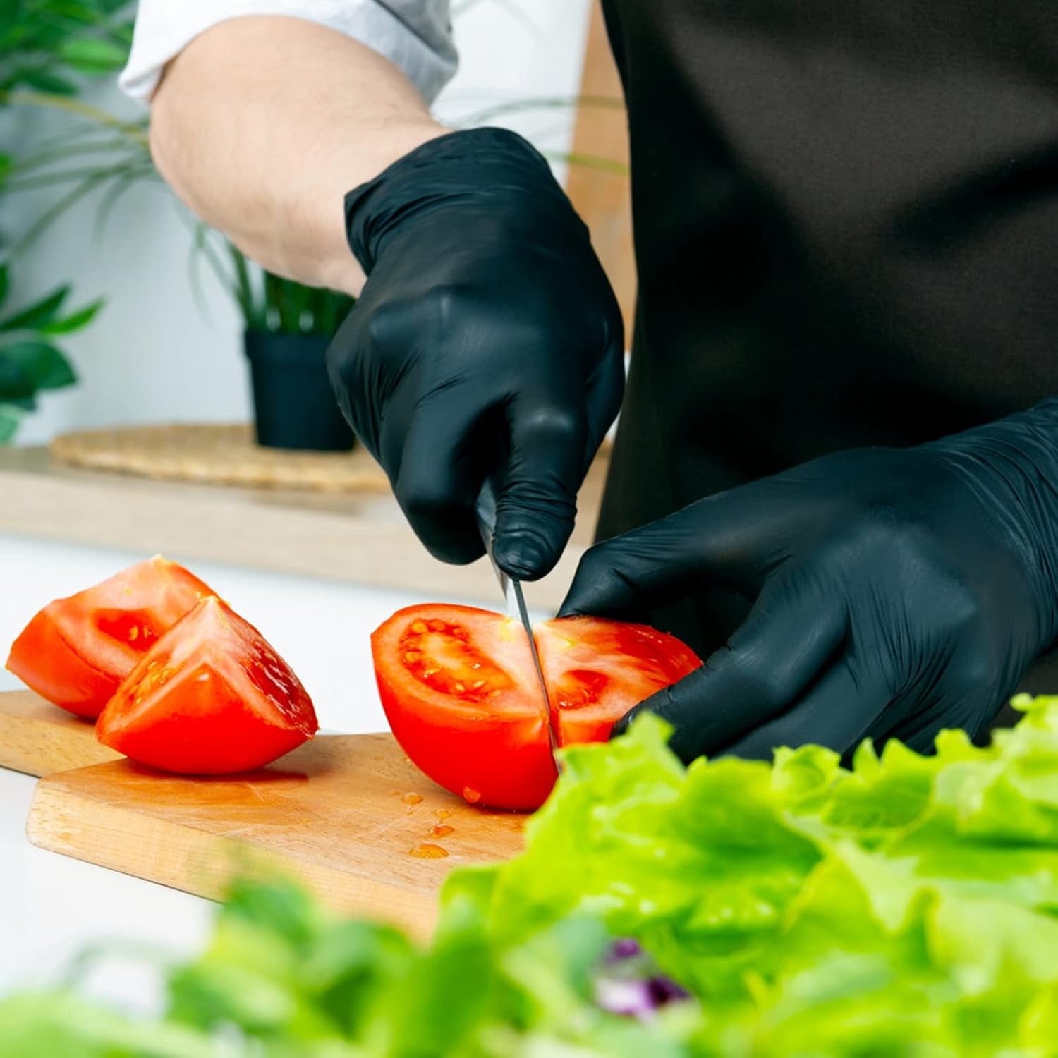 Nitrile Disposable Gloves Powder & Latex Free 4Mil Touch Screen Disposable Non-Sterile Nitrile Exam Gloves