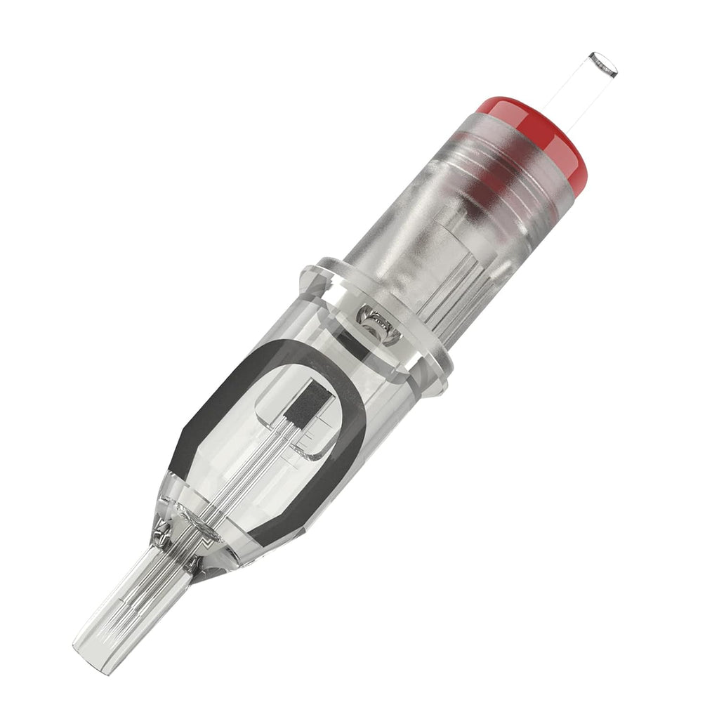 EZ Tattoo Cartridge Needles - 20Pcs #12 (11RM) Standard Round/Curved Magnum Disposable Tattoo Needles Cartridges for Rotary Tattoo Machine Pen Gun - Revolution