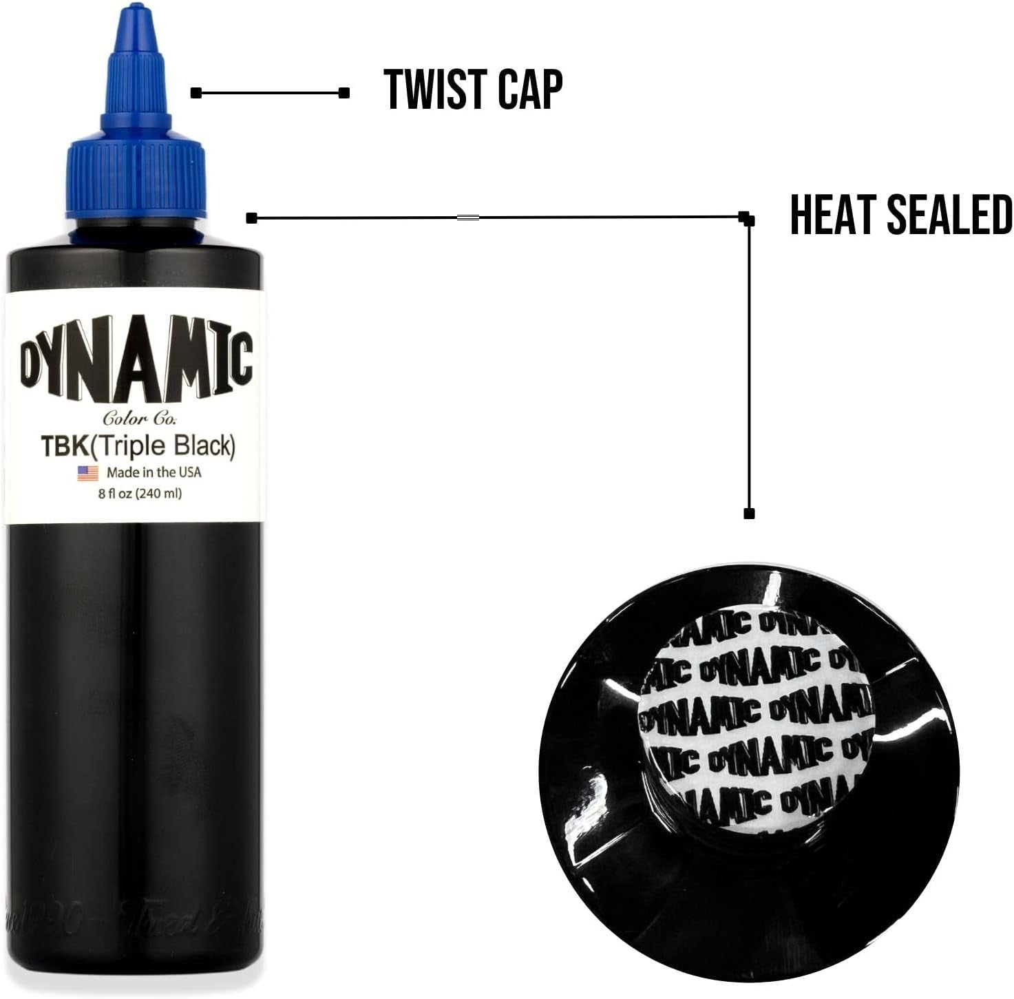 Triple Black Ink Bottle 8Oz