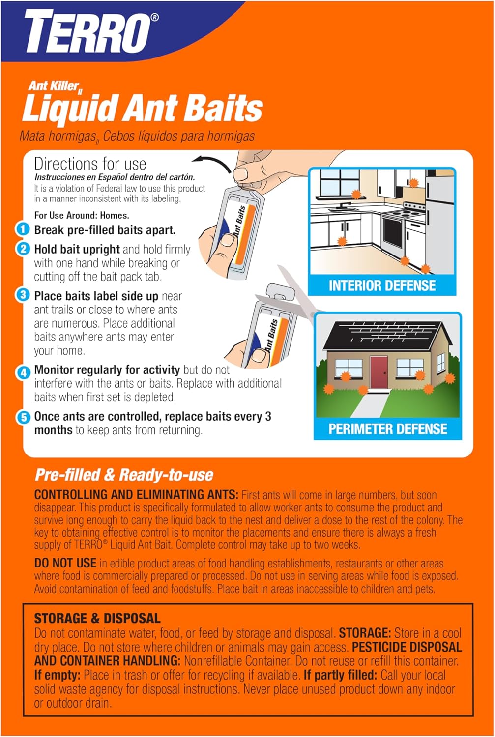 🟢  Ant Killer Bait Stations T300B - Liquid Bait to Eliminate Ants - Bait System - 12 Count Stations for Effective Indoor Ant Control