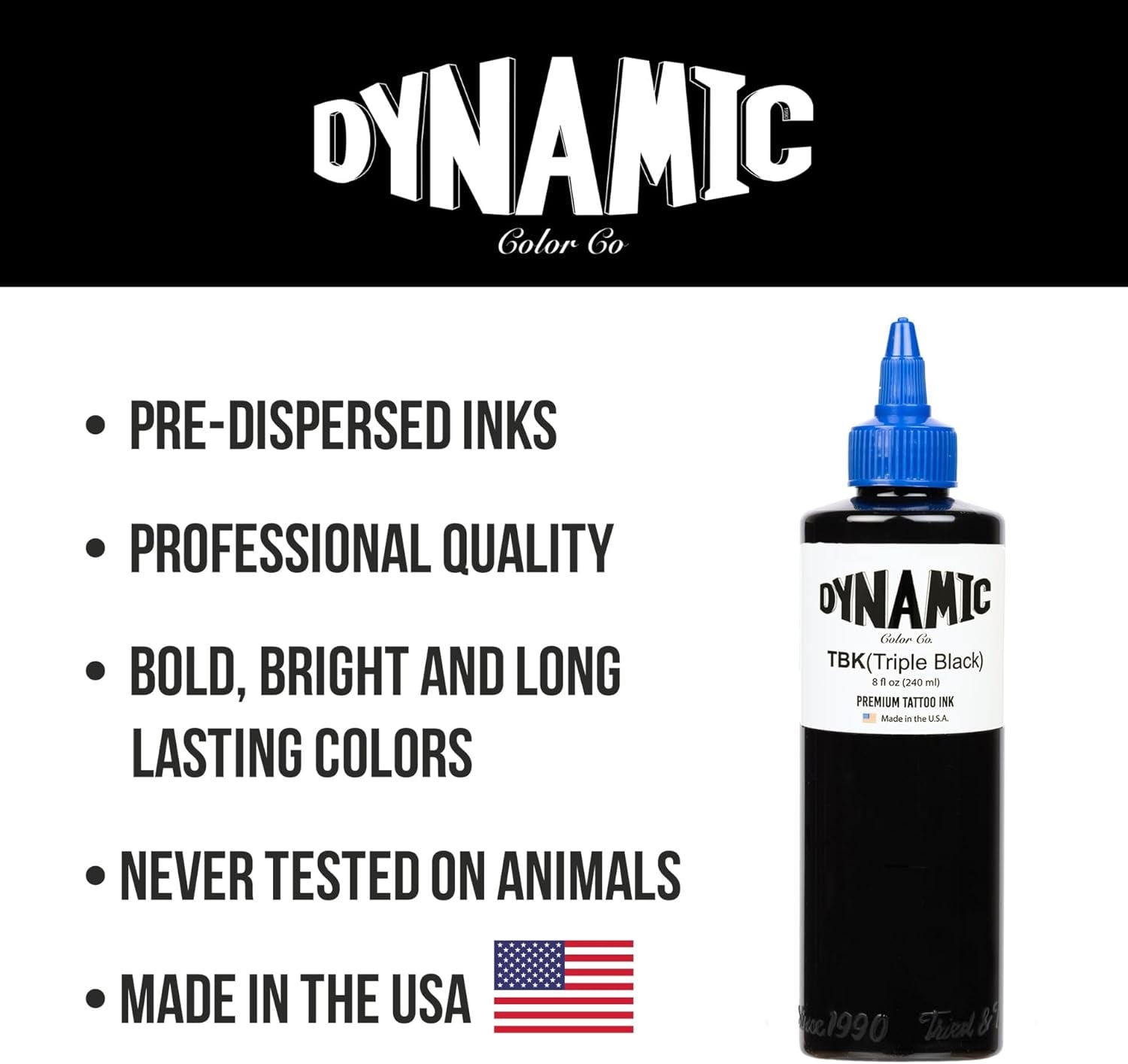Triple Black Ink Bottle 8Oz