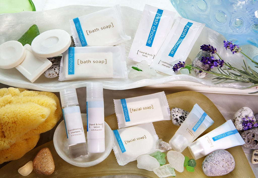 |0.85 Oz|50Pack| Bulk Hotel Soap|Individually Wrapped Travel Bars|Mini Trial Size Toiletries| Motel Guest Bathroom Vacation Rentals Hospitality