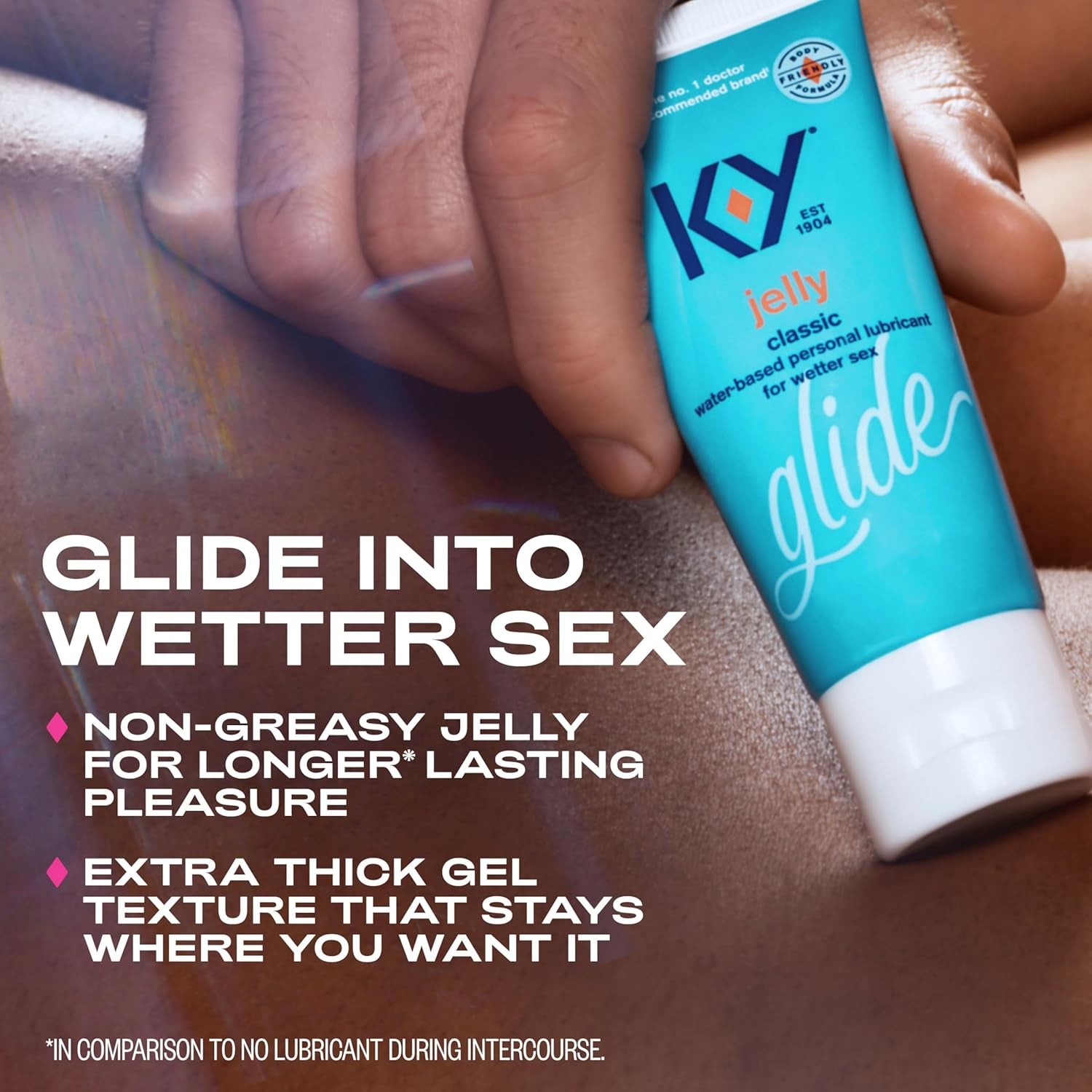 Jelly Water Based Lube for Sex, Anal Lube, Non-Greasy Water Based Personal Lubricant, Ph Friendly Sex Lube Can Be Used with Sex Toys for Women & Male Sex Toys, Condom Friendly Personal Lube, 2 Oz