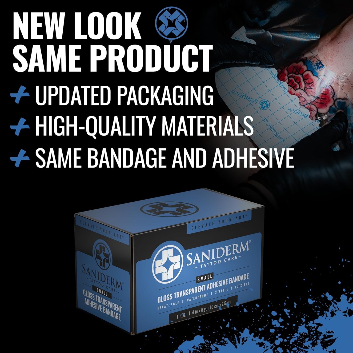 Original Tattoo Aftercare Bandage (Small Roll, 4 in X 8 Yd)