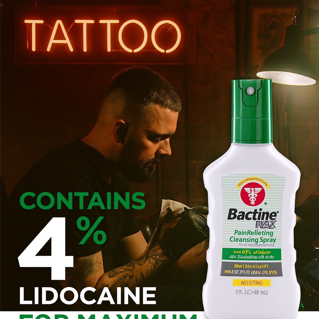 🟢 MAX First Aid Spray - Cleansing Spray with 4% Lidocaine - Relief for Minor Cuts, Burns & Bug Bites - 5Oz