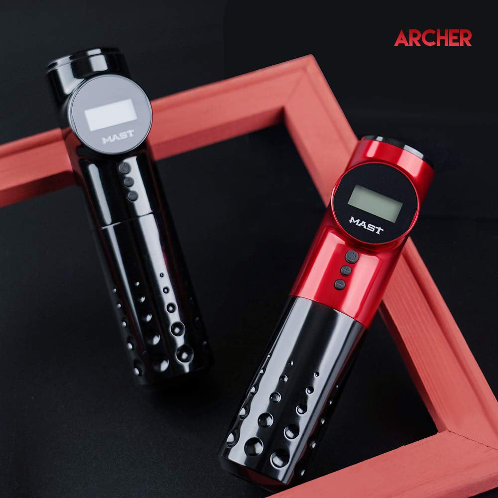 MAST Archer Wireless Tattoo Machine Rotary Pen Style Supply Coreless Motor 2,000Mah Battery Power 010-3