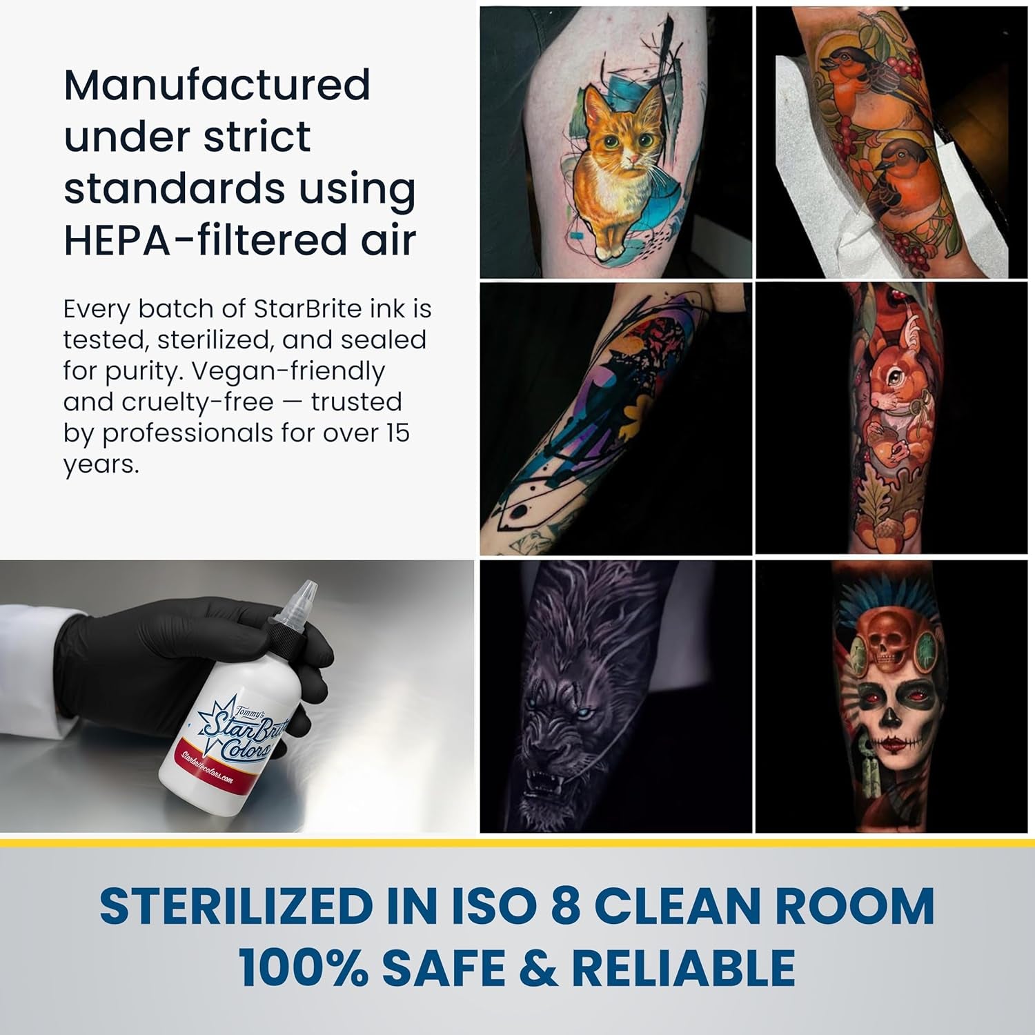 Tattoo Ink 1Oz Sterilized Authentic Original USA (Mixing White)