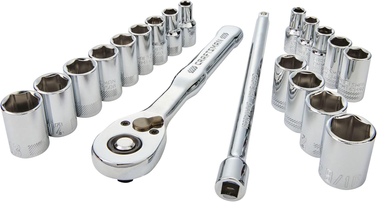 Mechanics Tool Set, 1/4 Inch Drive, 20 Piece (CMMT12108)