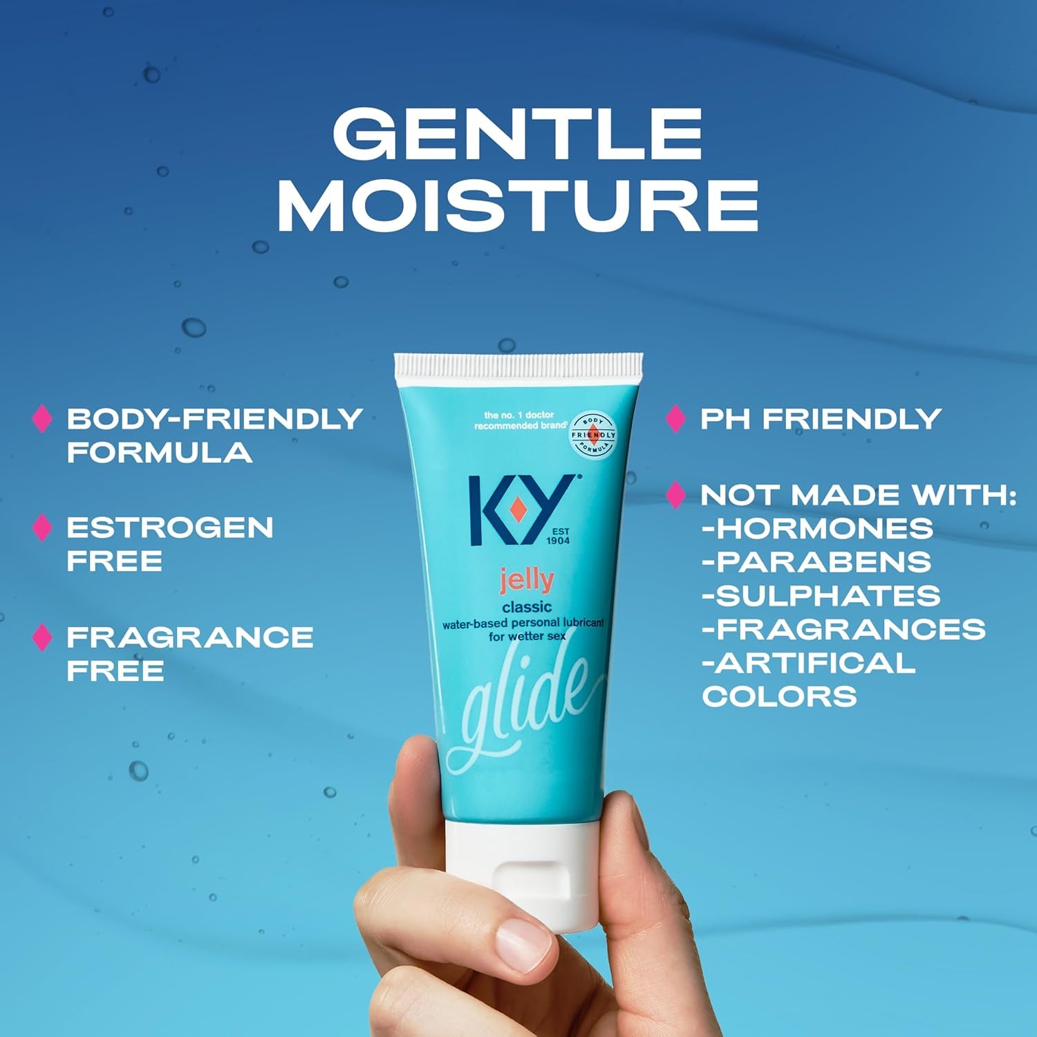 Jelly Water Based Lube for Sex, Anal Lube, Non-Greasy Water Based Personal Lubricant, Ph Friendly Sex Lube Can Be Used with Sex Toys for Women & Male Sex Toys, Condom Friendly Personal