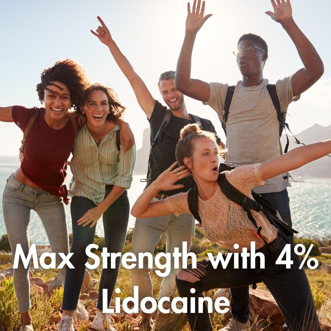 MAX First Aid Spray - Pain Relief Cleansing Spray with 4% Lidocaine - Numbing Lidocaine Kills 99% of Germs - Pain + Itch Relief for Minor Cuts & Scrapes, Burns & Bug Bites - 5Oz, 4 Pack