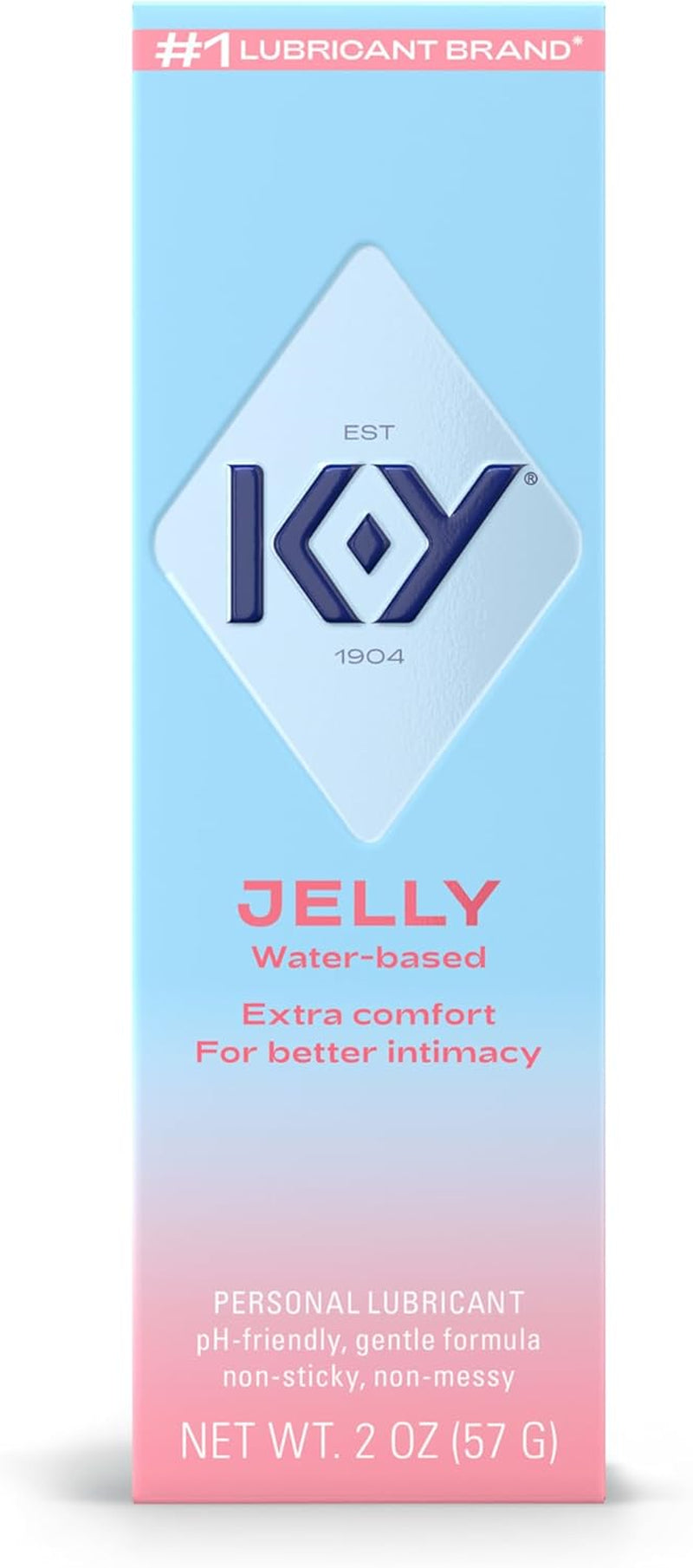 Jelly Water Based Lube for Sex, Anal Lube, Non-Greasy Water Based Personal Lubricant, Ph Friendly Sex Lube Can Be Used with Sex Toys for Women & Male Sex Toys, Condom Friendly Personal Lube, 2 Oz