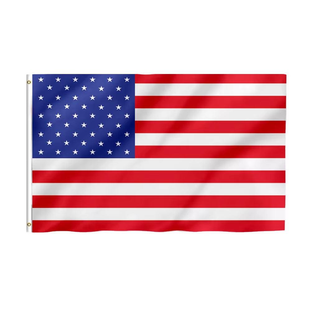 American Flag Custom for Flag 3*5Ft Eco-Friendly Durable Polyester Shawl Flag for Football Match & Outdoor Sports Events
