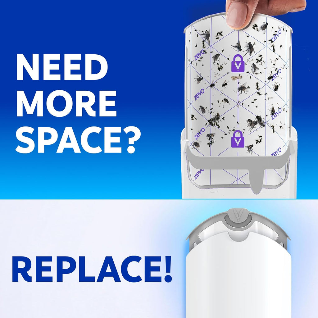 Flying Insect Trap Official Refill Cartridges - Fits Both  Trap & MAX Indoor Fly Trap - Authentic Trap+Lock Technology to Catch Gnats, House & Fruit Flys (4 Official Refill Cartridges)