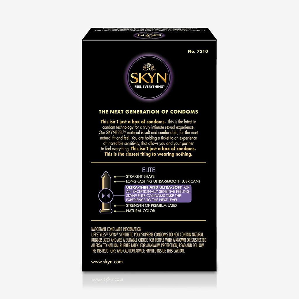 Elite, 10 Count, Ultra-Thin, Lubricated Latex-Free Condoms​ (Pack of 2)