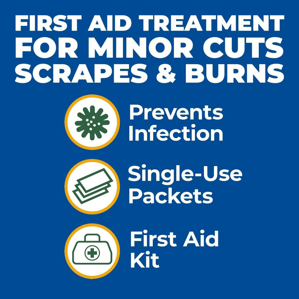 (144 Pack) Triple Antibiotic Ointment 0.9G Single Packet, First Aid Kit for Minor Scratches, Wounds, Cuts and Burns, Prevents Infection Active Ingredients Compare to Leading Brand, Travel Size