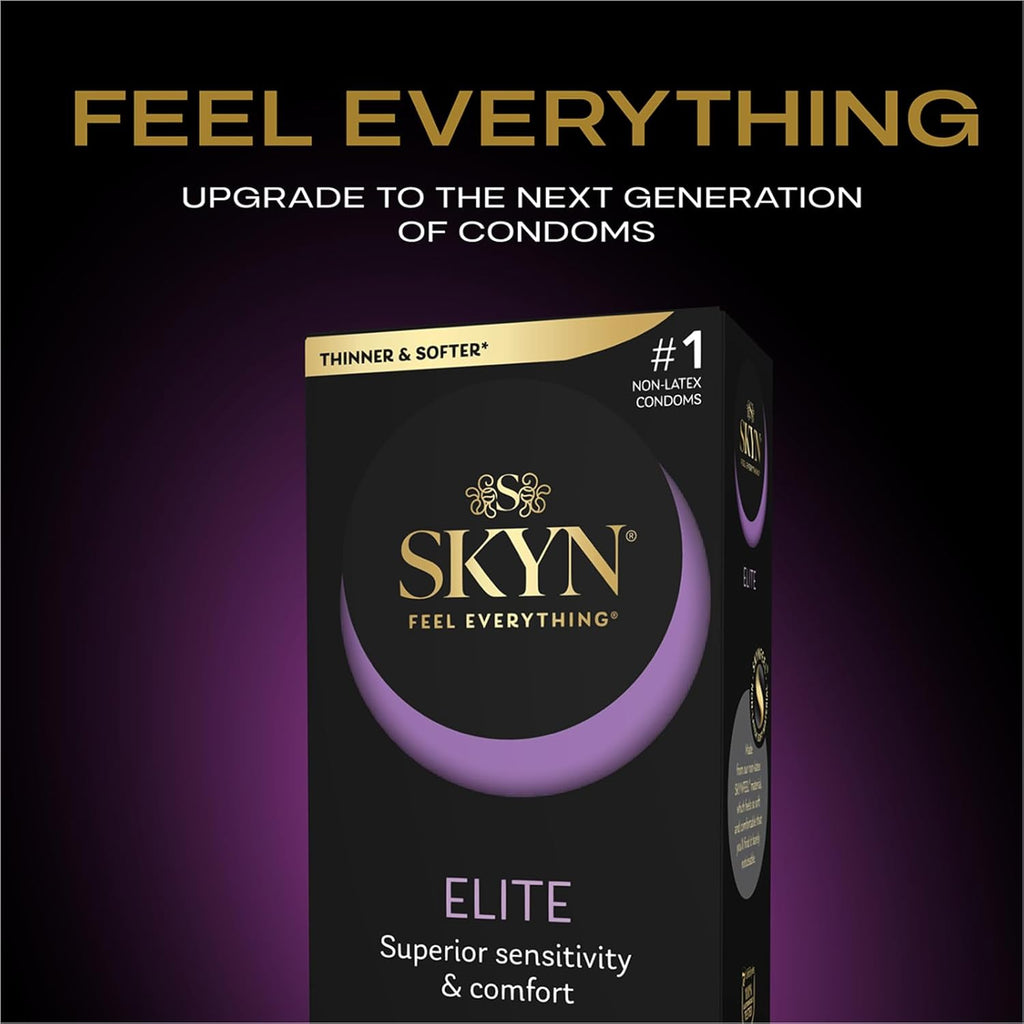 Elite – 36 Count – Ultra-Thin, Lubricated Latex-Free Condoms