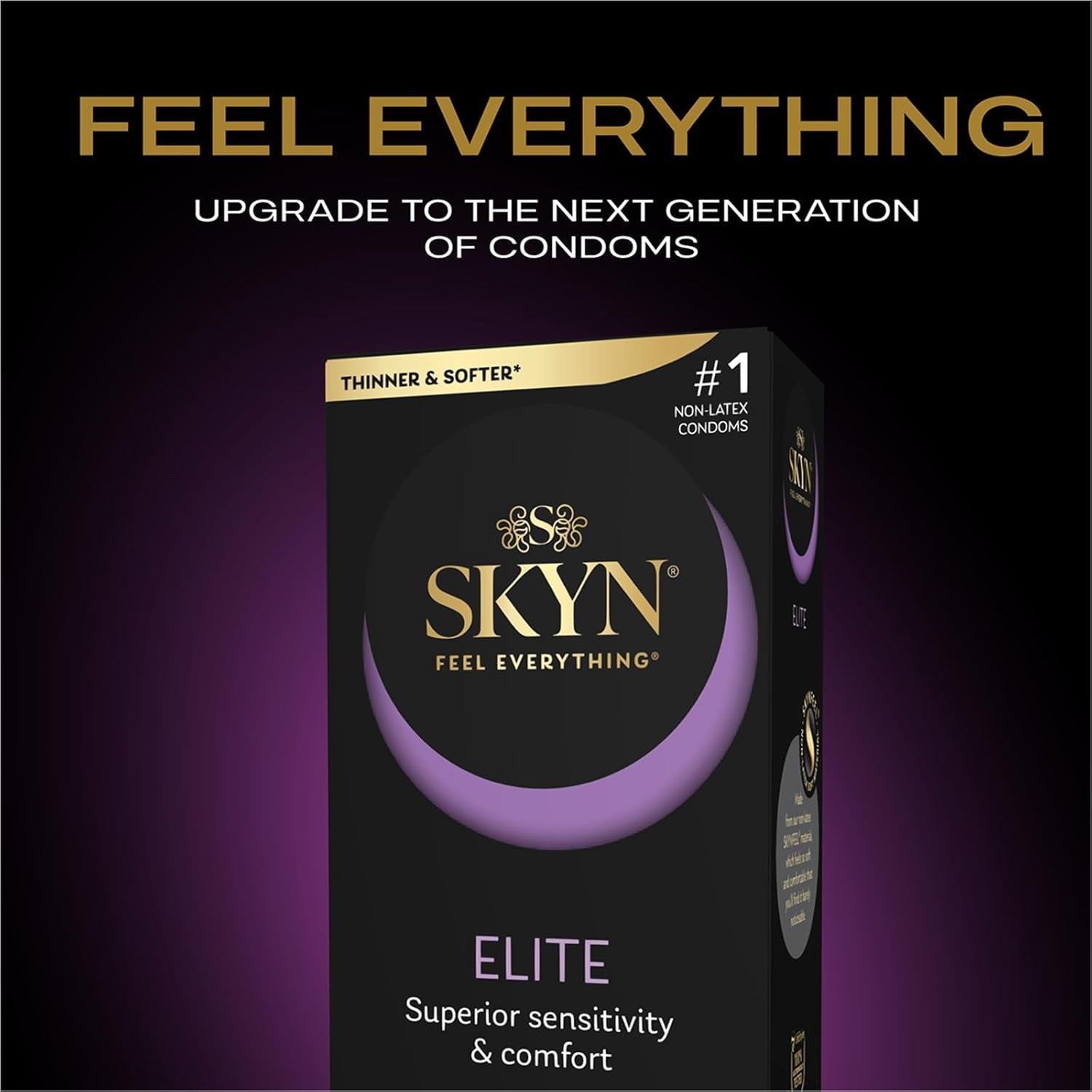 Elite – 36 Count – Ultra-Thin, Lubricated Latex-Free Condoms