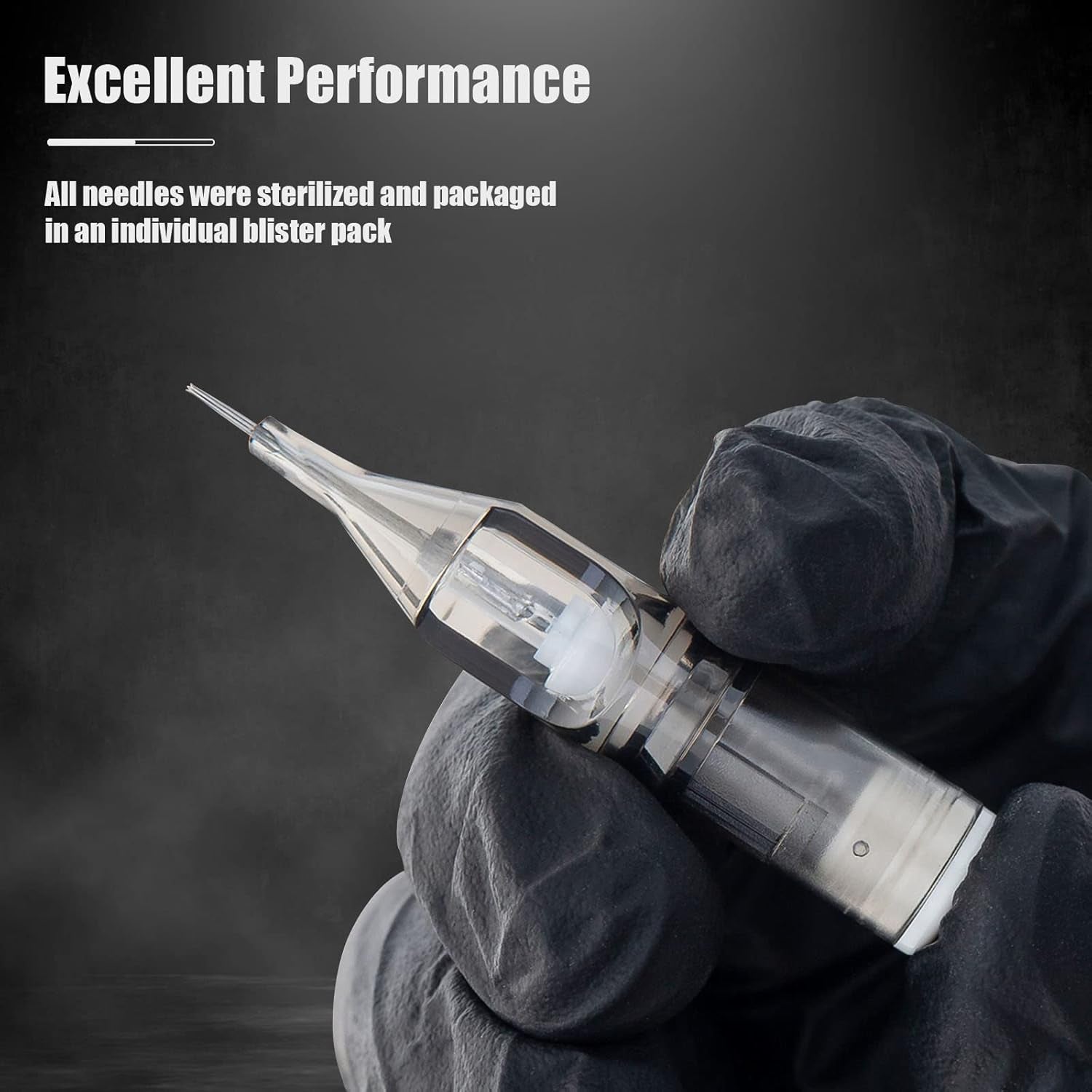 EZ Tattoo Cartridge Needles - 20Pcs #12 (11RL) Standard round Liner Disposable Tattoo Needles Cartridges for Rotary Tattoo Machine Pen Gun - Revolution